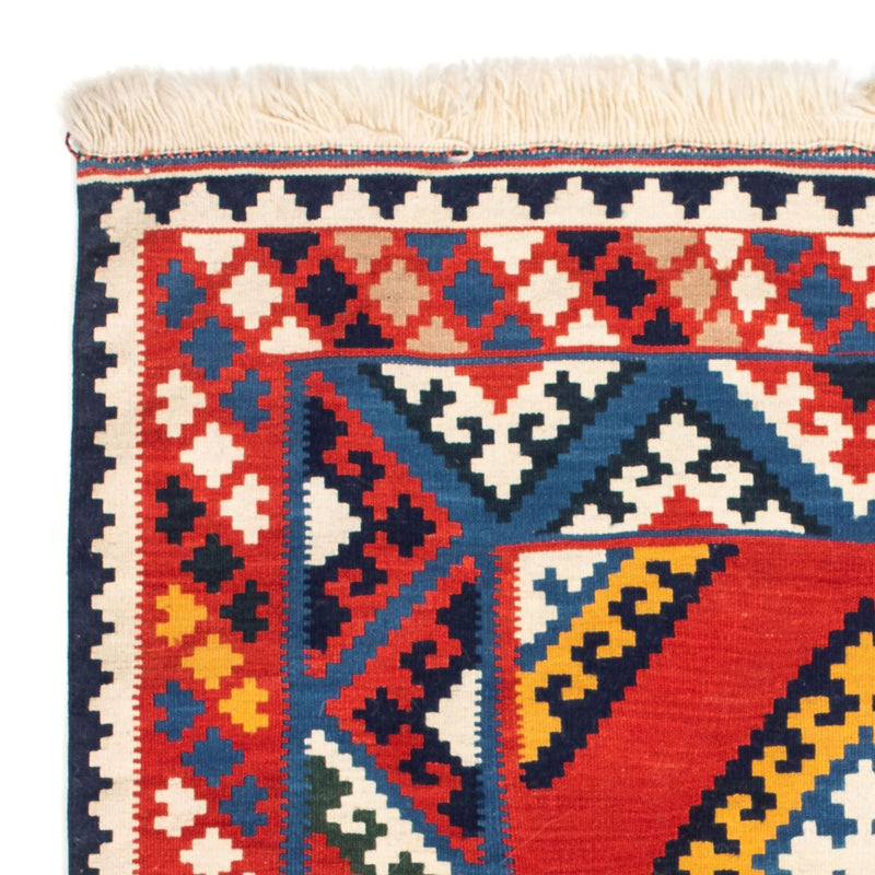 Tapis Kelim - Oriental carré  - 113 x 110 cm - rouge