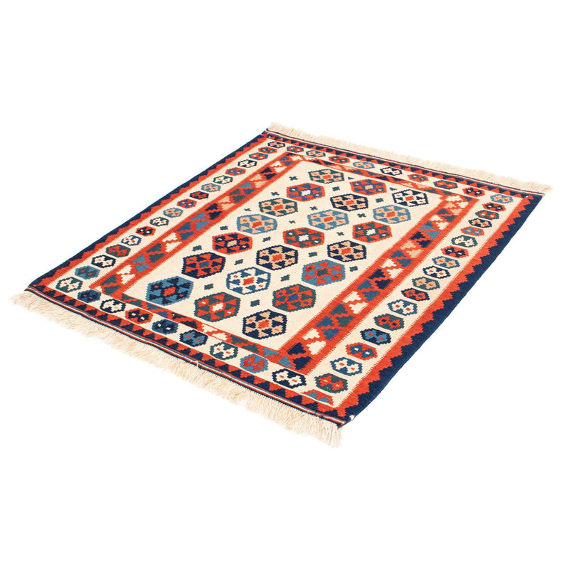 Tapis Kelim - Oriental carré  - 104 x 102 cm - beige