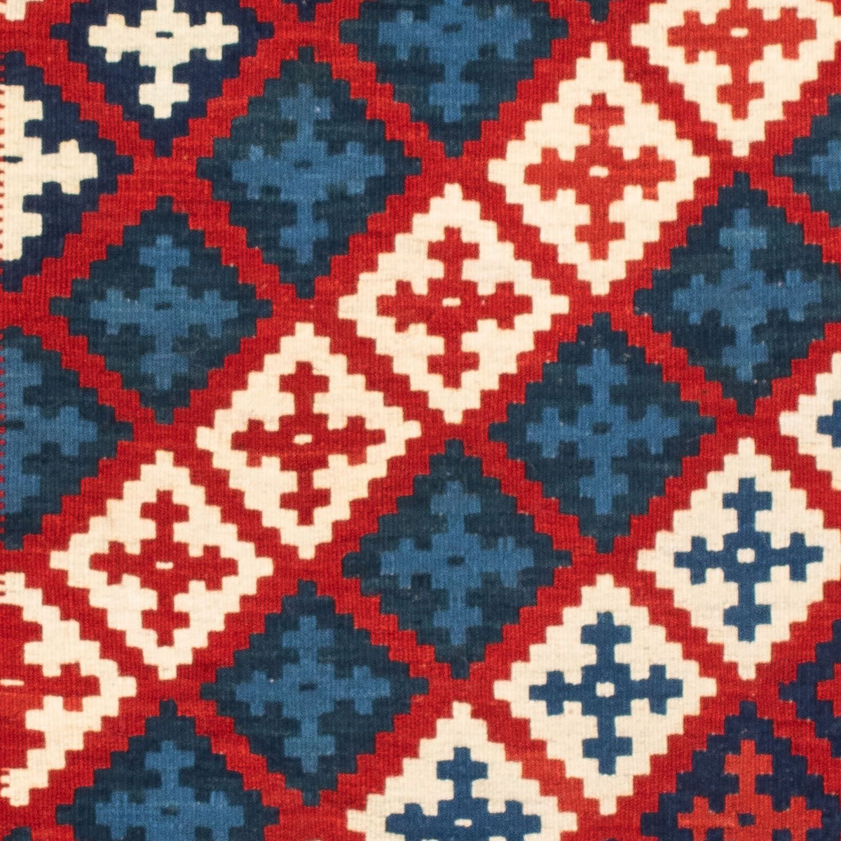 Tapis Kelim - Oriental carré  - 105 x 104 cm - multicolore