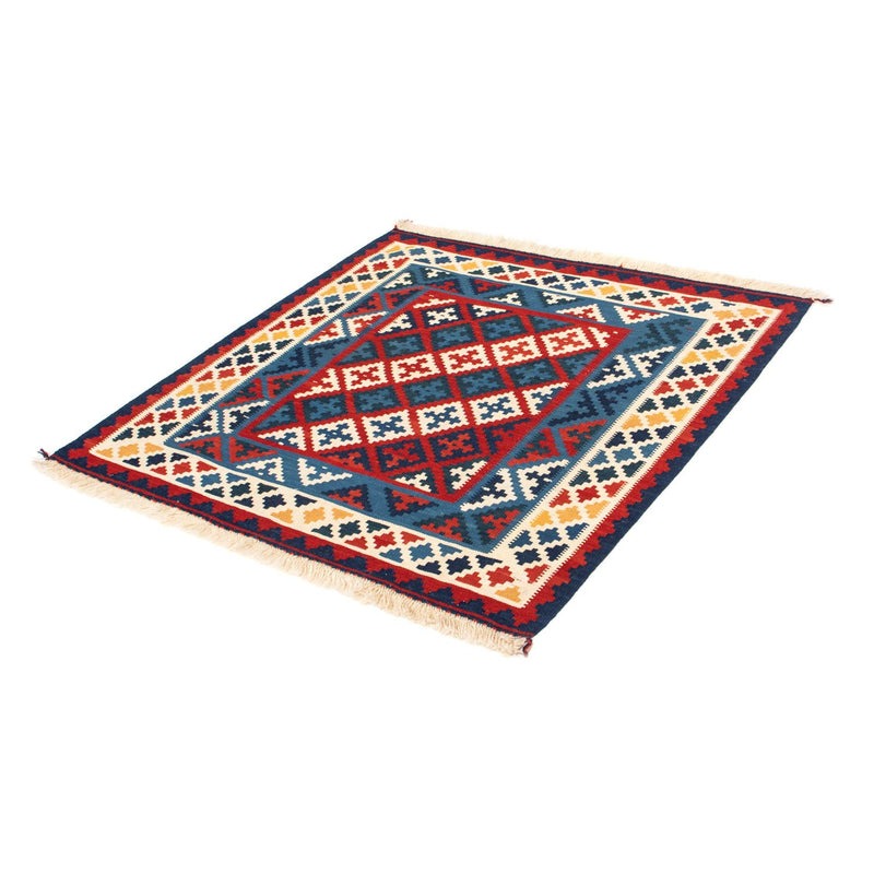 Tapis Kelim - Oriental carré  - 105 x 104 cm - multicolore