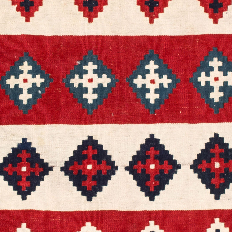 Tapis Kelim - Oriental carré  - 106 x 103 cm - bleu