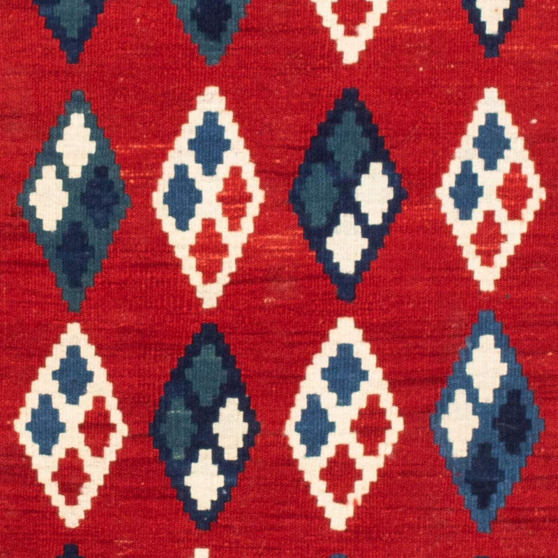 Tapis Kelim - Oriental carré  - 104 x 100 cm - bleu foncé