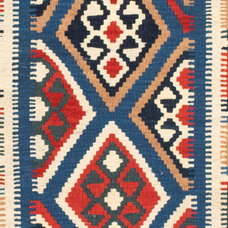 Tapis Kelim - Oriental carré  - 104 x 99 cm - rouge