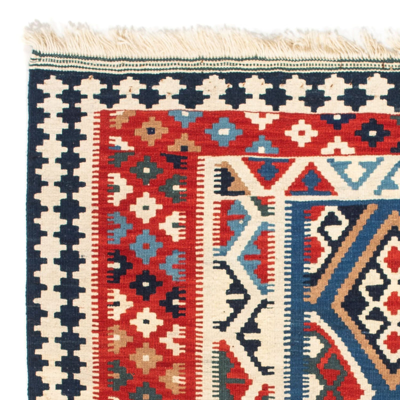 Tapis Kelim - Oriental carré  - 104 x 99 cm - rouge