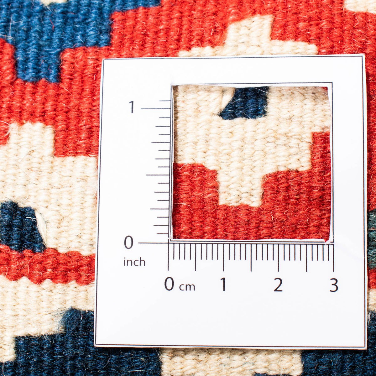 Tapis Kelim - Oriental carré  - 104 x 99 cm - rouge