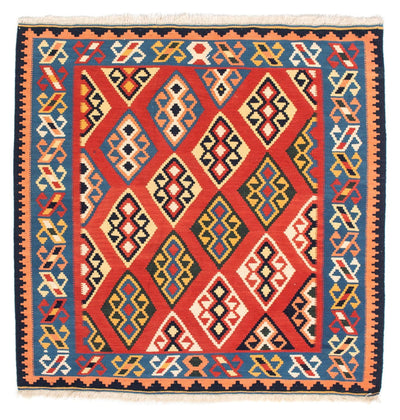 Kilim de Fars 104x105cm - rouge foncé