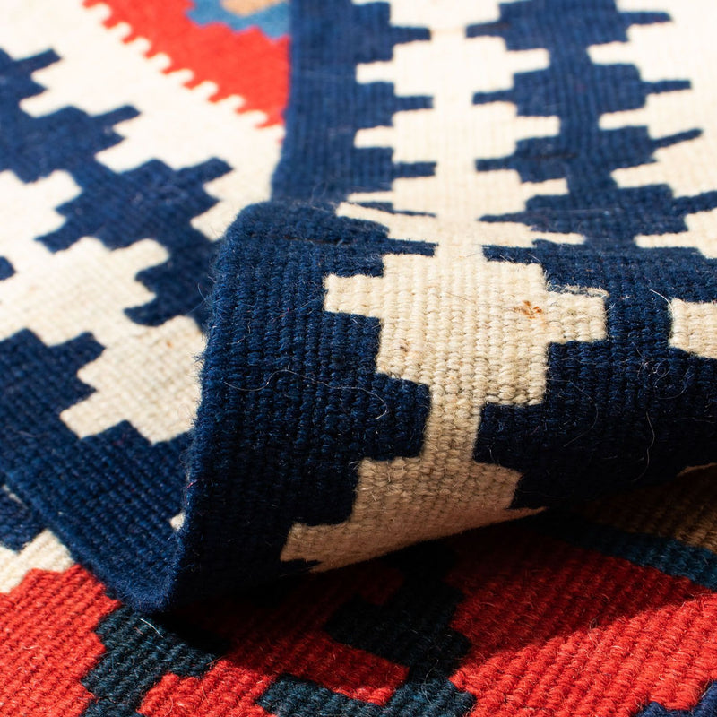 Tapis Kelim - Oriental carré  - 103 x 101 cm - rouge