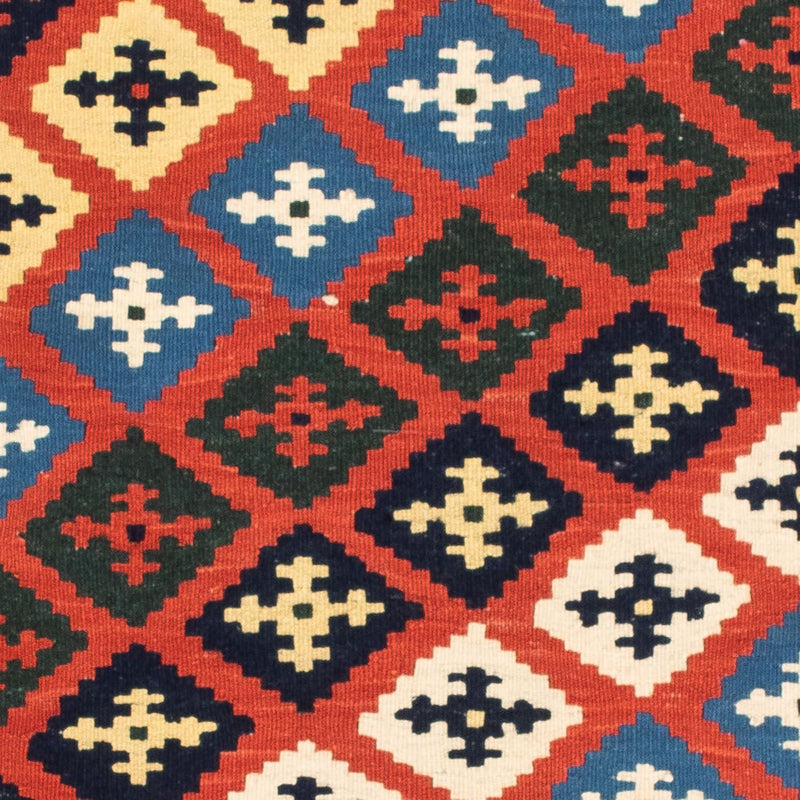 Tapis Kelim - Oriental carré  - 97 x 94 cm - rouge