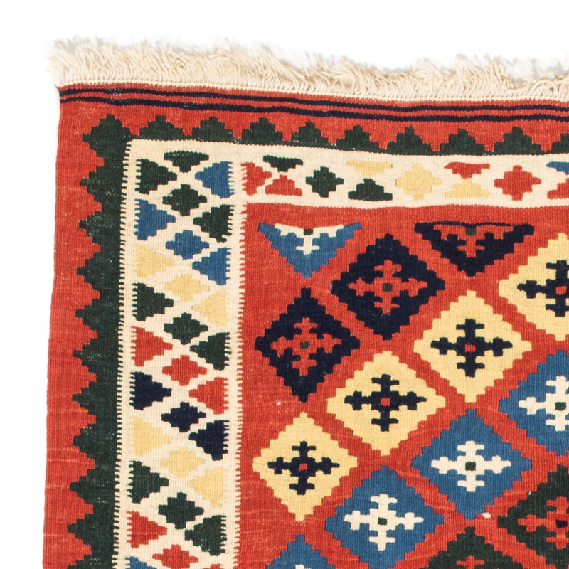 Tapis Kelim - Oriental carré  - 97 x 94 cm - rouge