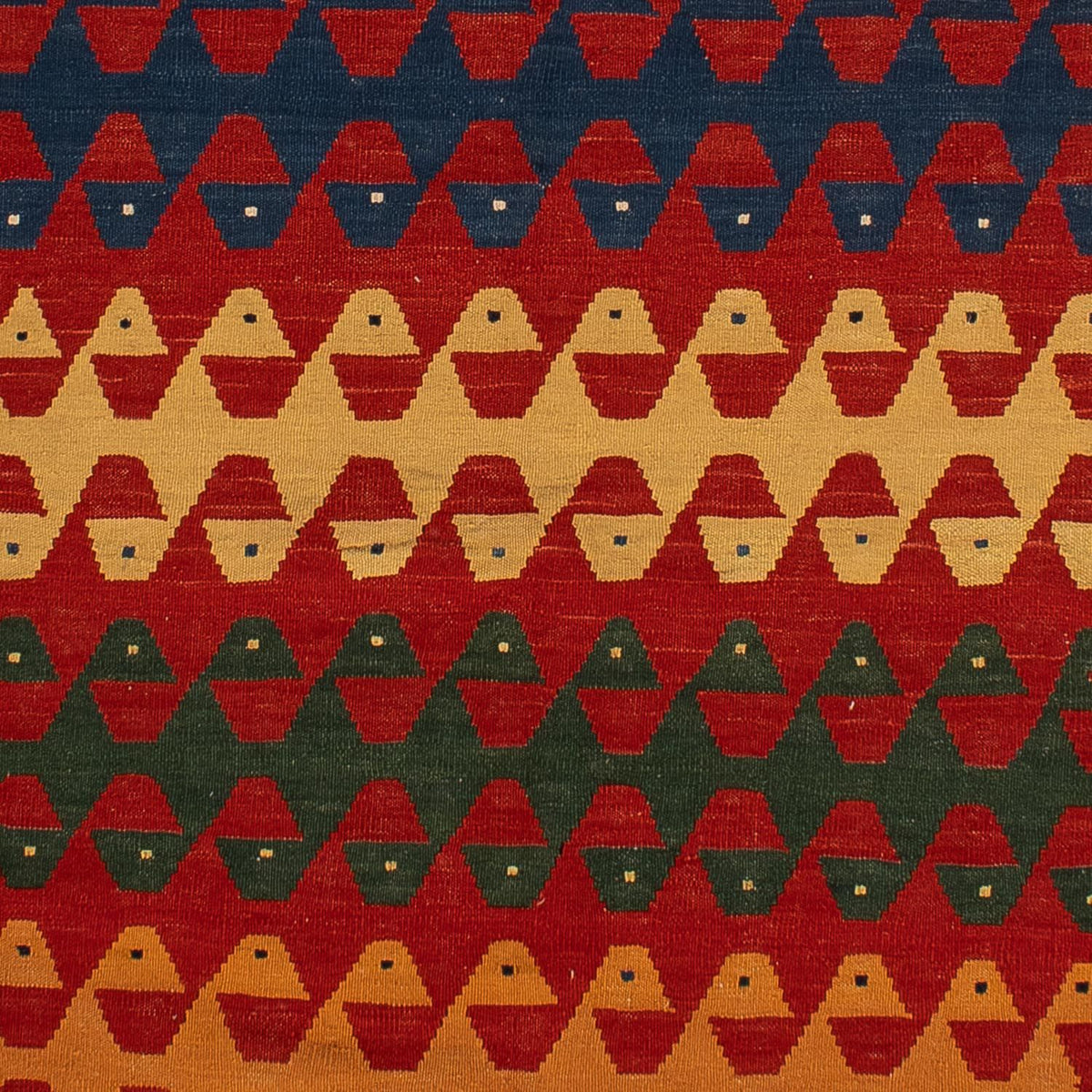 Tapis de couloir Tapis Kelim - Oriental - 297 x 149 cm - rouge foncé
