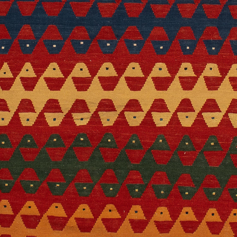Tapis de couloir Tapis Kelim - Oriental - 297 x 149 cm - rouge foncé
