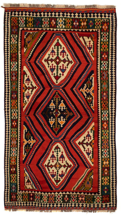 Kilim de Fars Tapis 173x290cm - rouge foncé