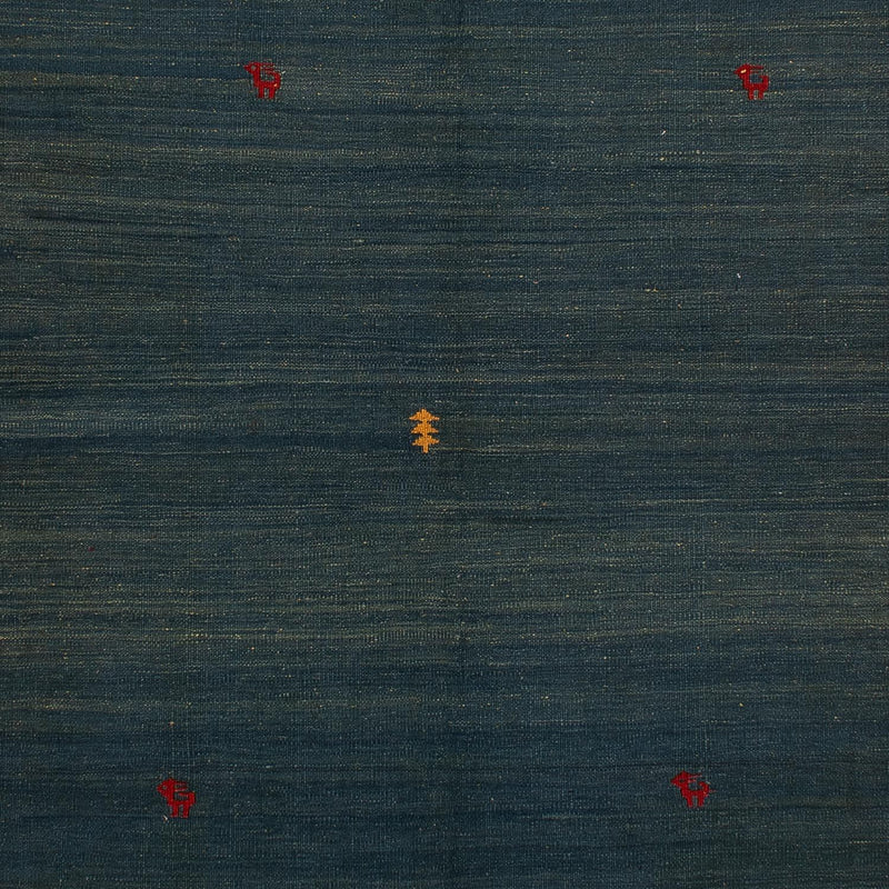 Tapis Kelim - Oriental - 203 x 146 cm - bleu foncé