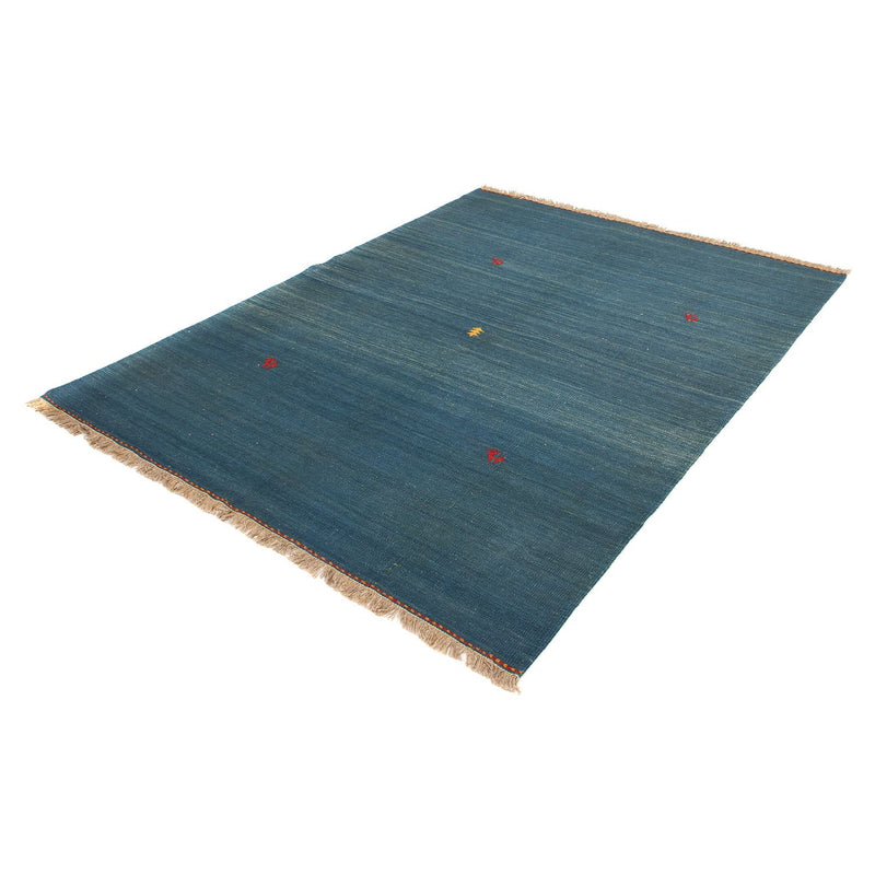 Tapis Kelim - Oriental - 203 x 146 cm - bleu foncé