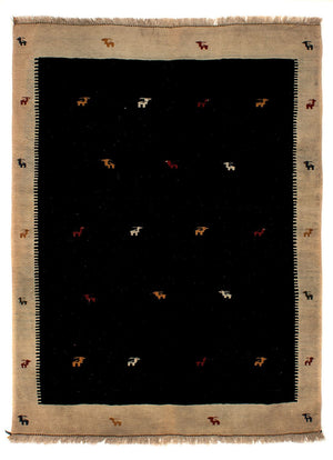 Tapis Kelim - Oriental - 200 x 152 cm - bleu foncé
