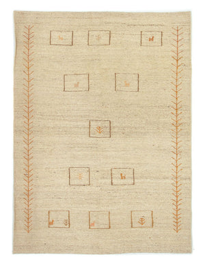 Tapis Gabbeh - Persan - 188 x 139 cm - beige
