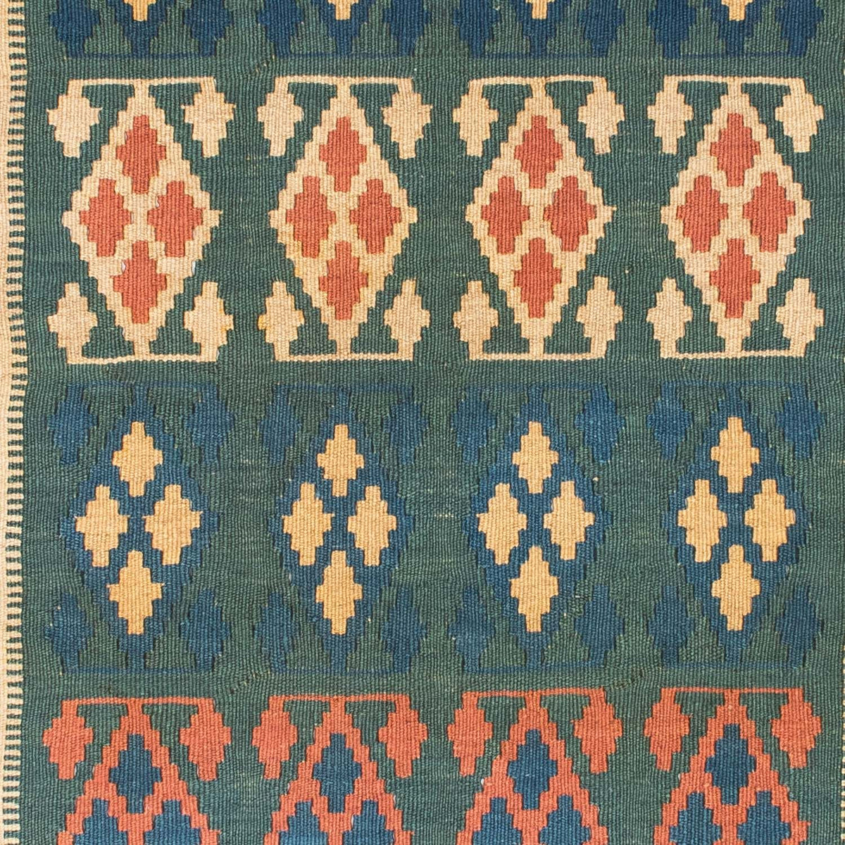 Tapis Kelim - Oriental - 198 x 121 cm - bleu