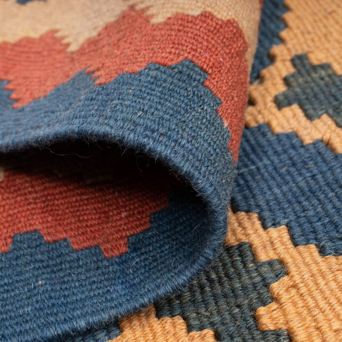 Tapis Kelim - Oriental - 193 x 124 cm - bleu