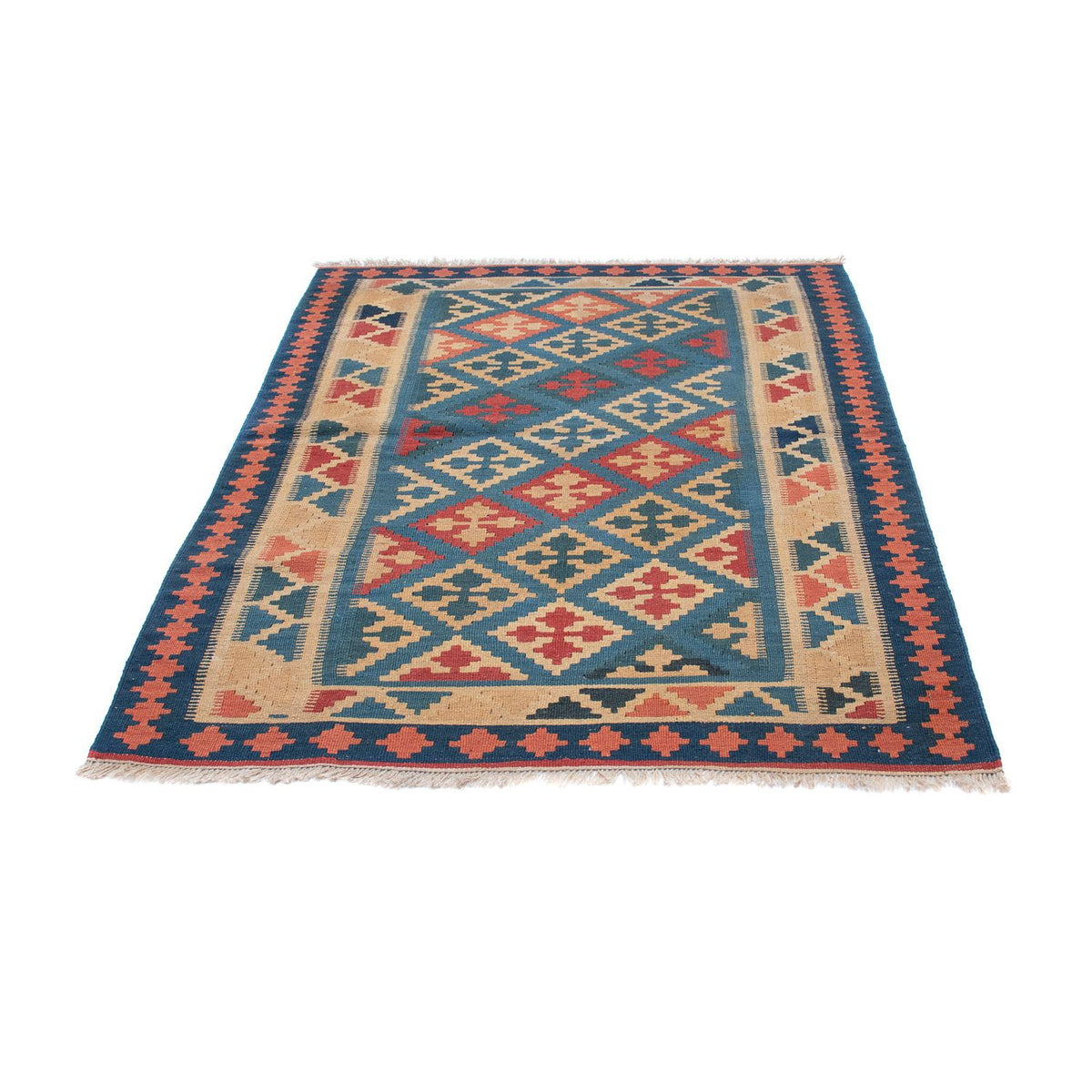Tapis Kelim - Oriental - 168 x 118 cm - bleu