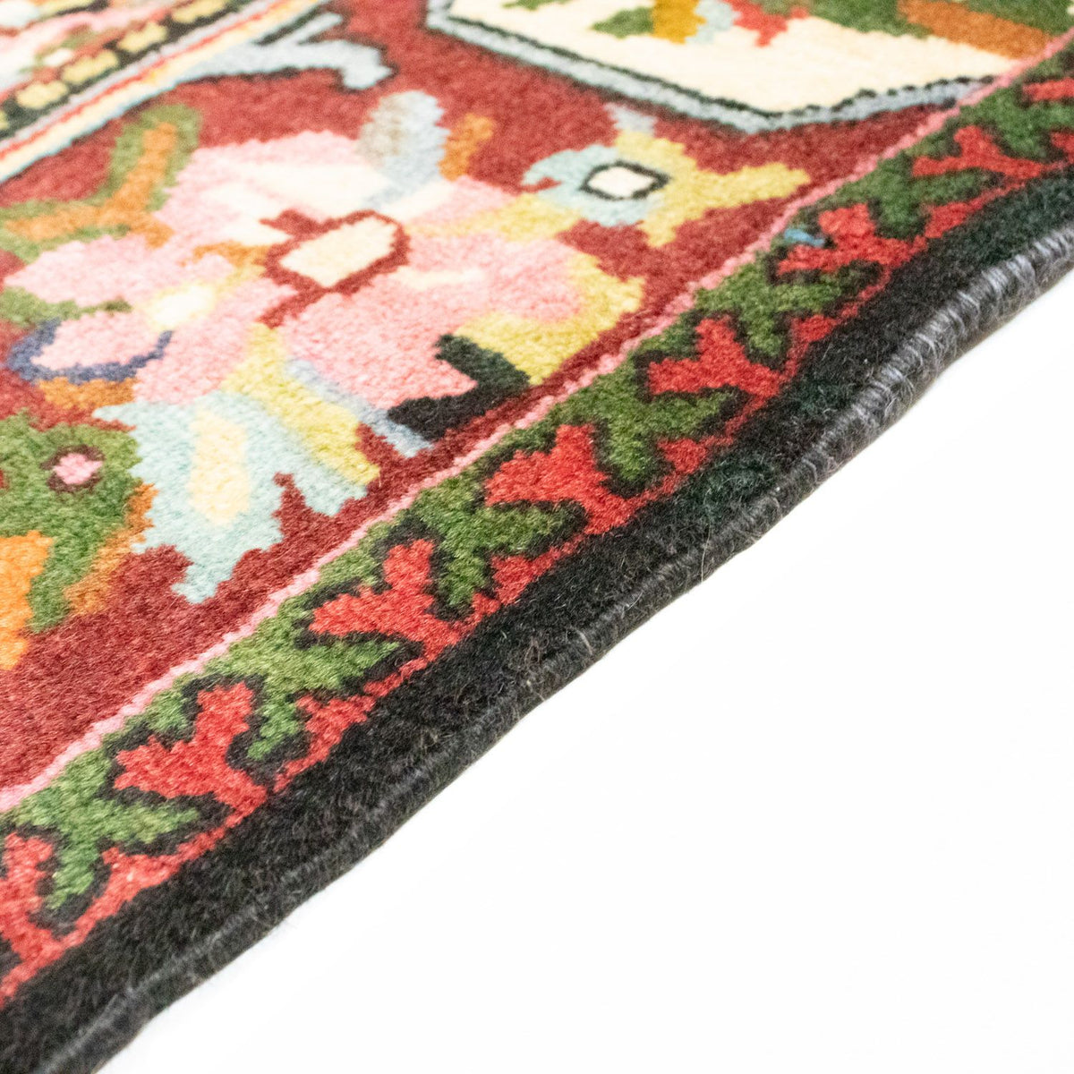 Tapis persan - Nomadic - 197 x 136 cm - rouge foncé