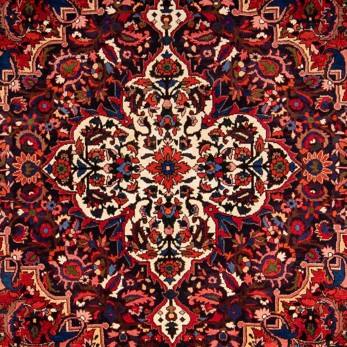 Tapis persan - Nomadic - 372 x 242 cm - rouge foncé