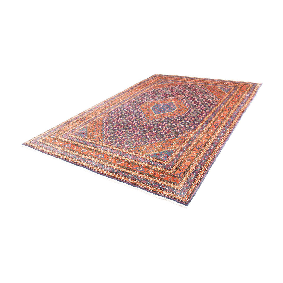 Tapis persan - Nomadic - 280 x 195 cm - bleu