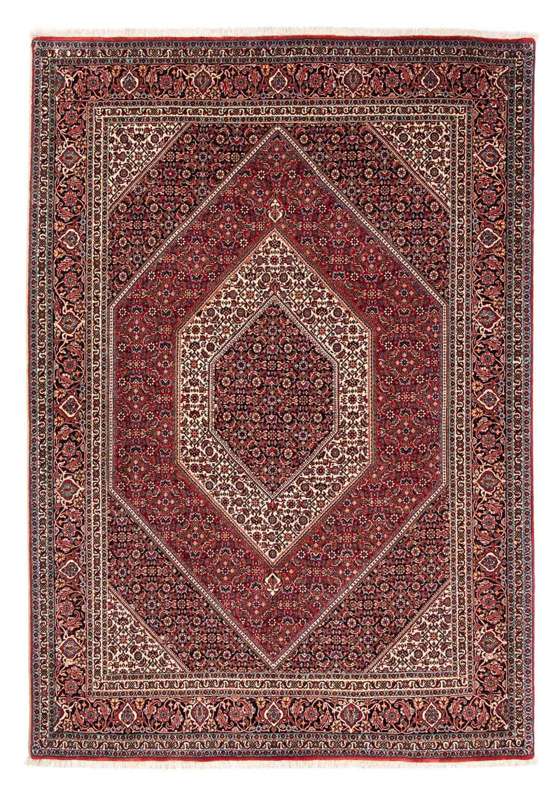 Tapis persan - Bidjar - 237 x 173 cm - rouge foncé