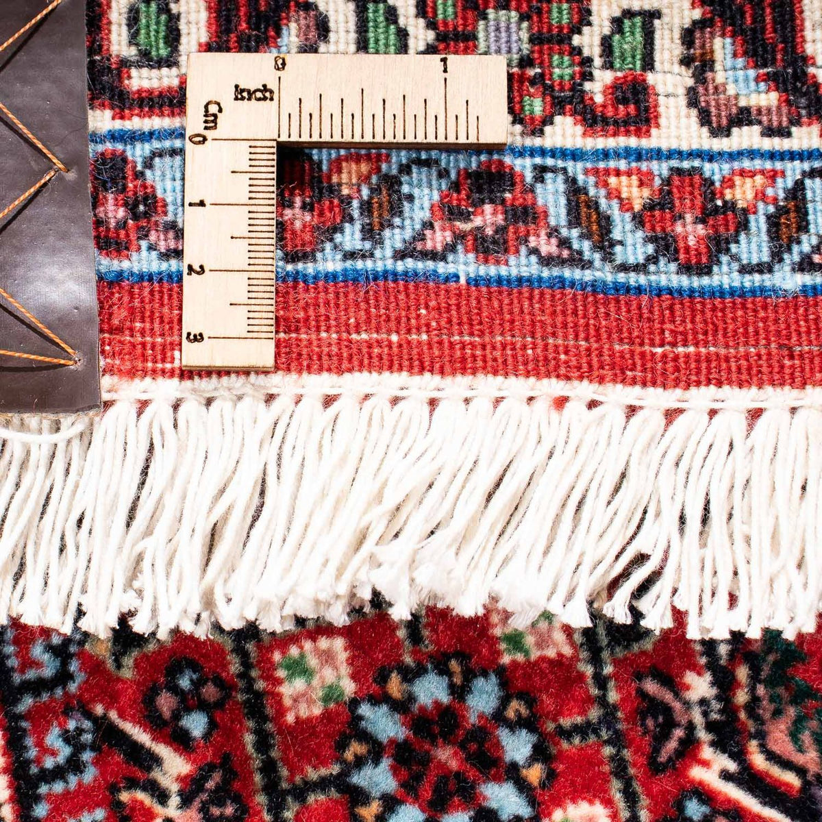 Tapis persan - Bidjar - 237 x 173 cm - rouge foncé