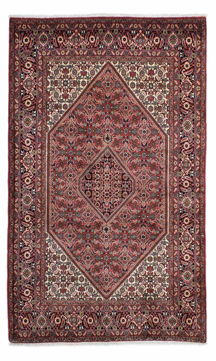 Tapis persan - Bidjar - 222 x 136 cm - bleu foncé