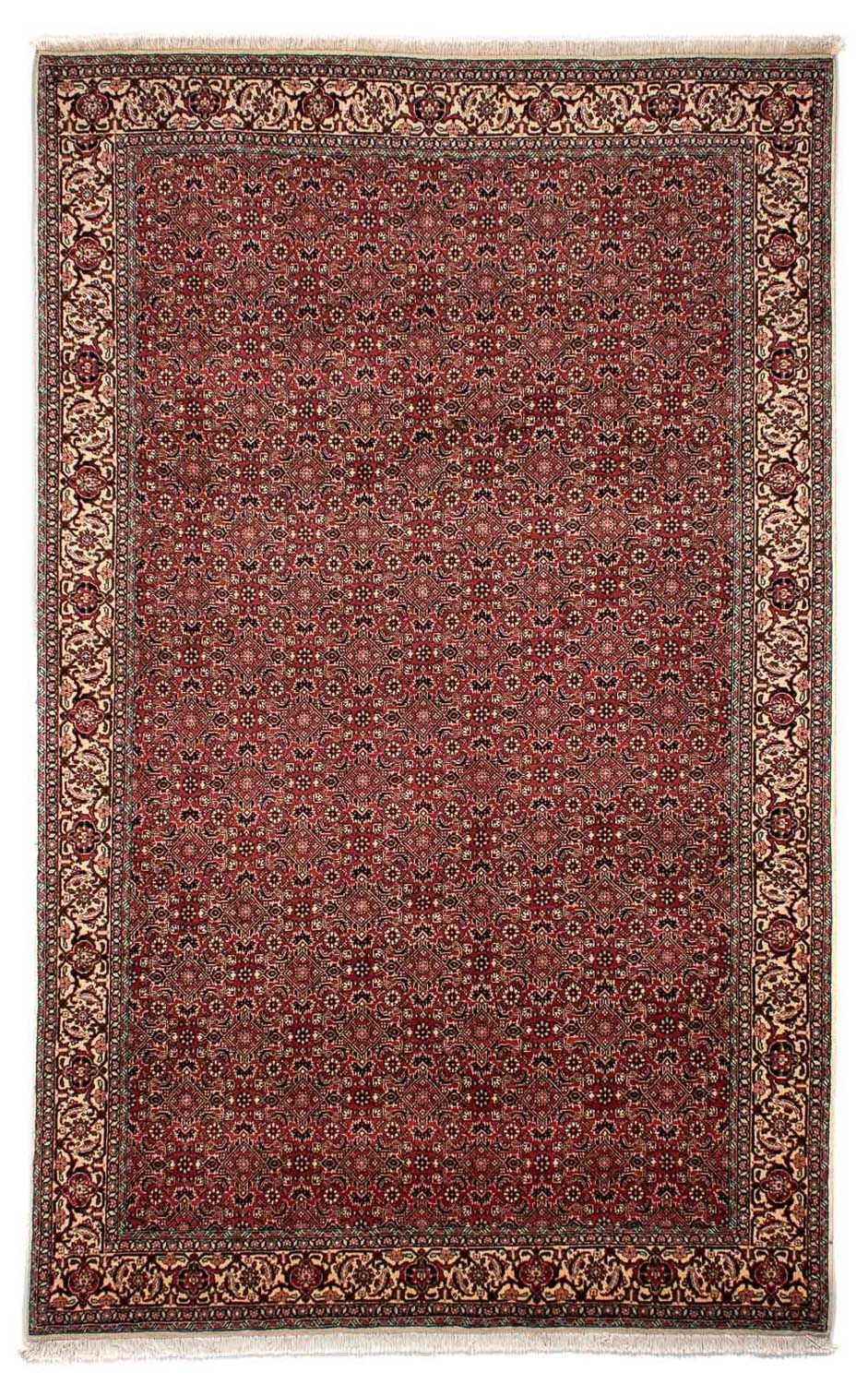 Tapis persan - Bidjar - 305 x 198 cm - rouge foncé