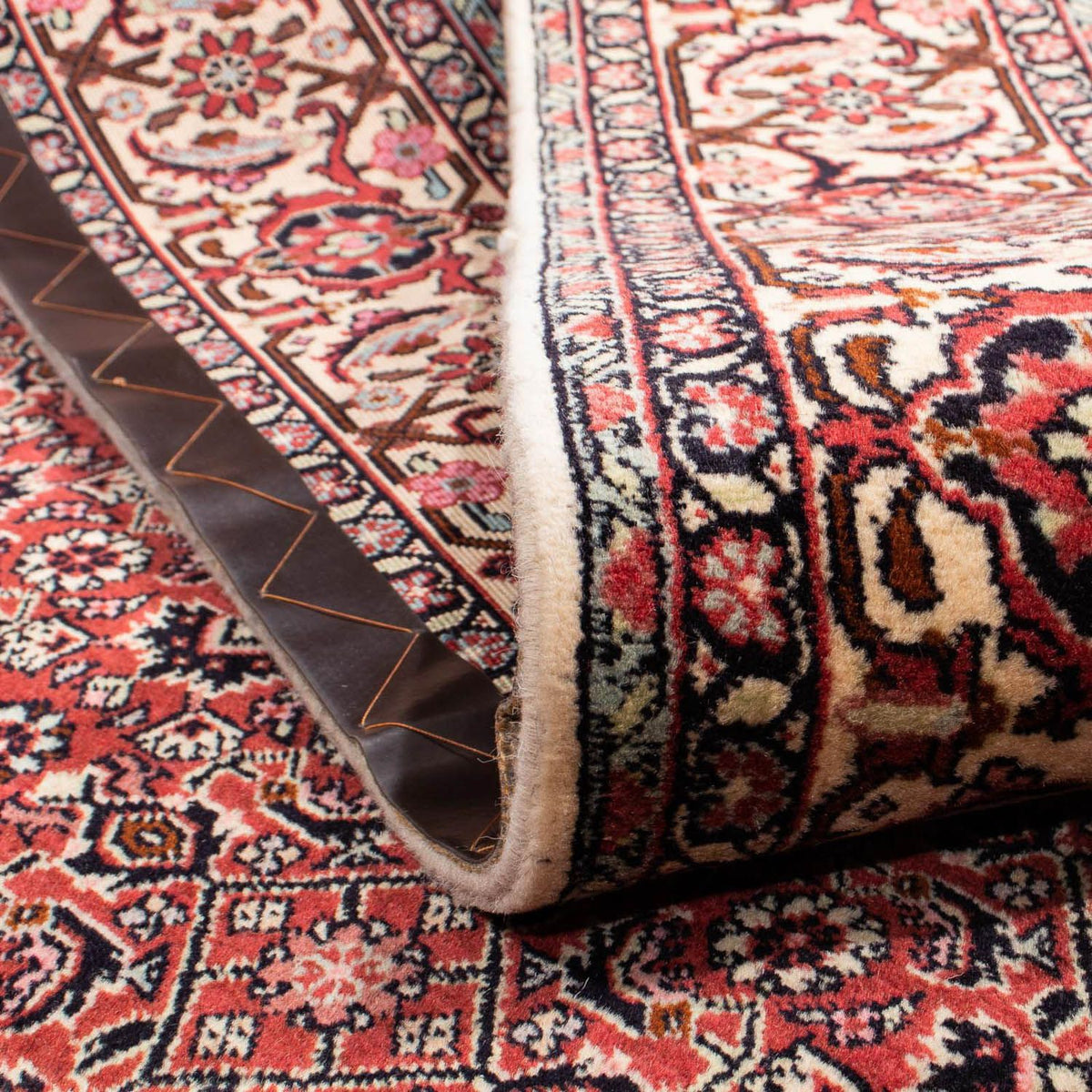 Tapis persan - Bidjar - 305 x 198 cm - rouge foncé