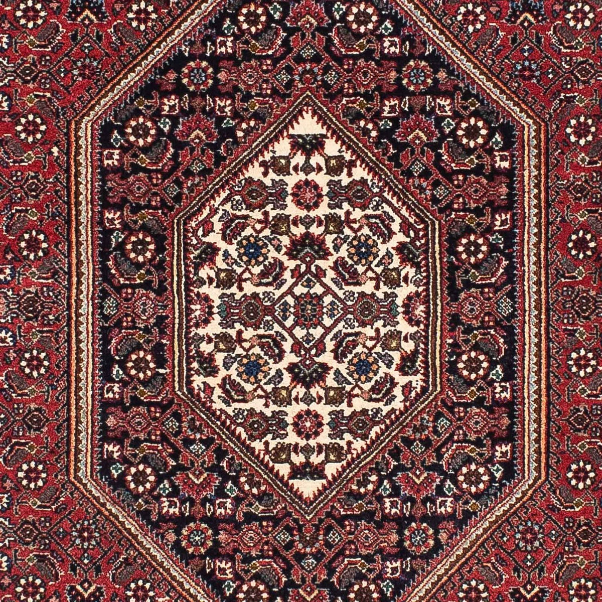Tapis de couloir Tapis persan - Bidjar - 195 x 100 cm - bleu foncé