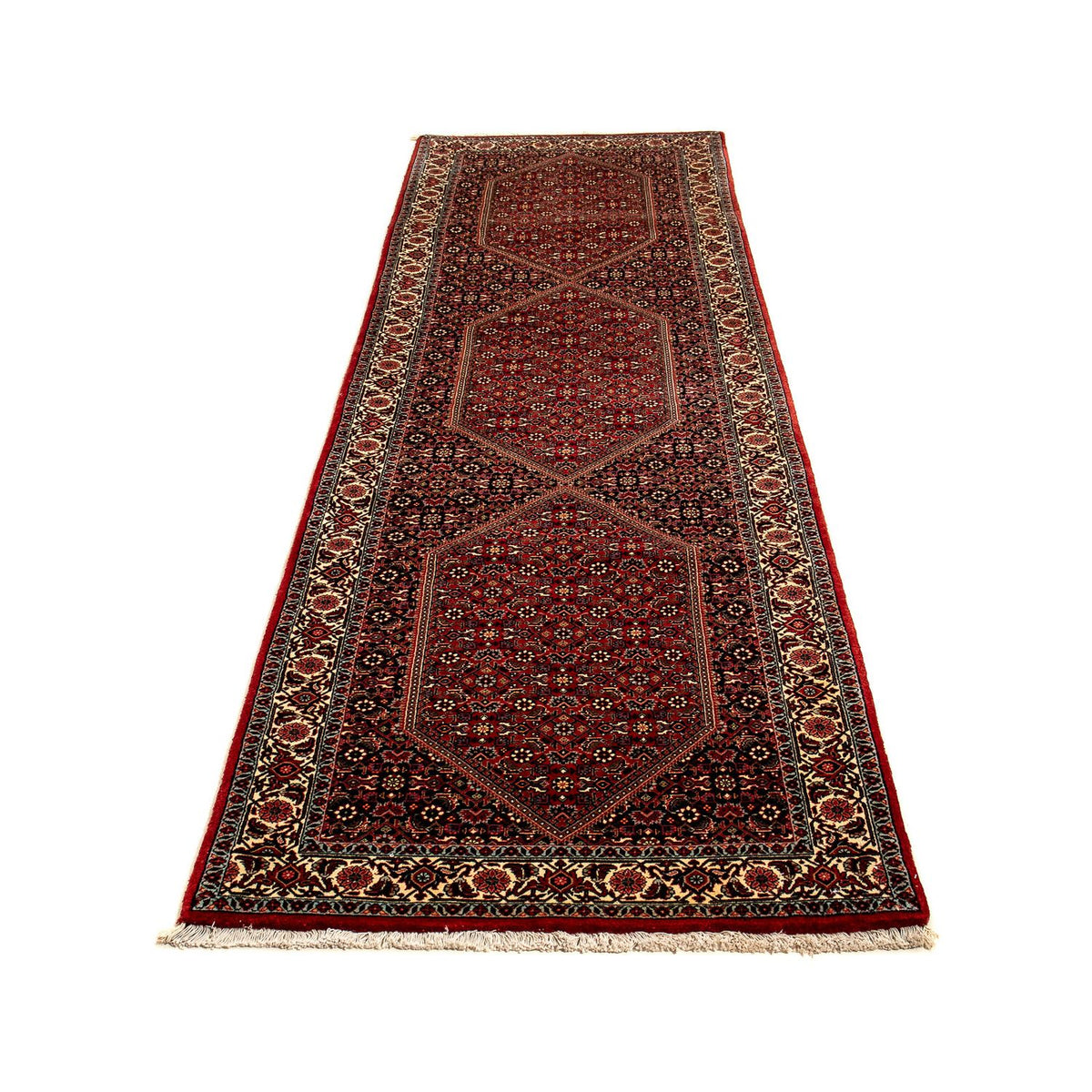 Tapis de couloir Tapis persan - Bidjar - 310 x 83 cm - multicolore