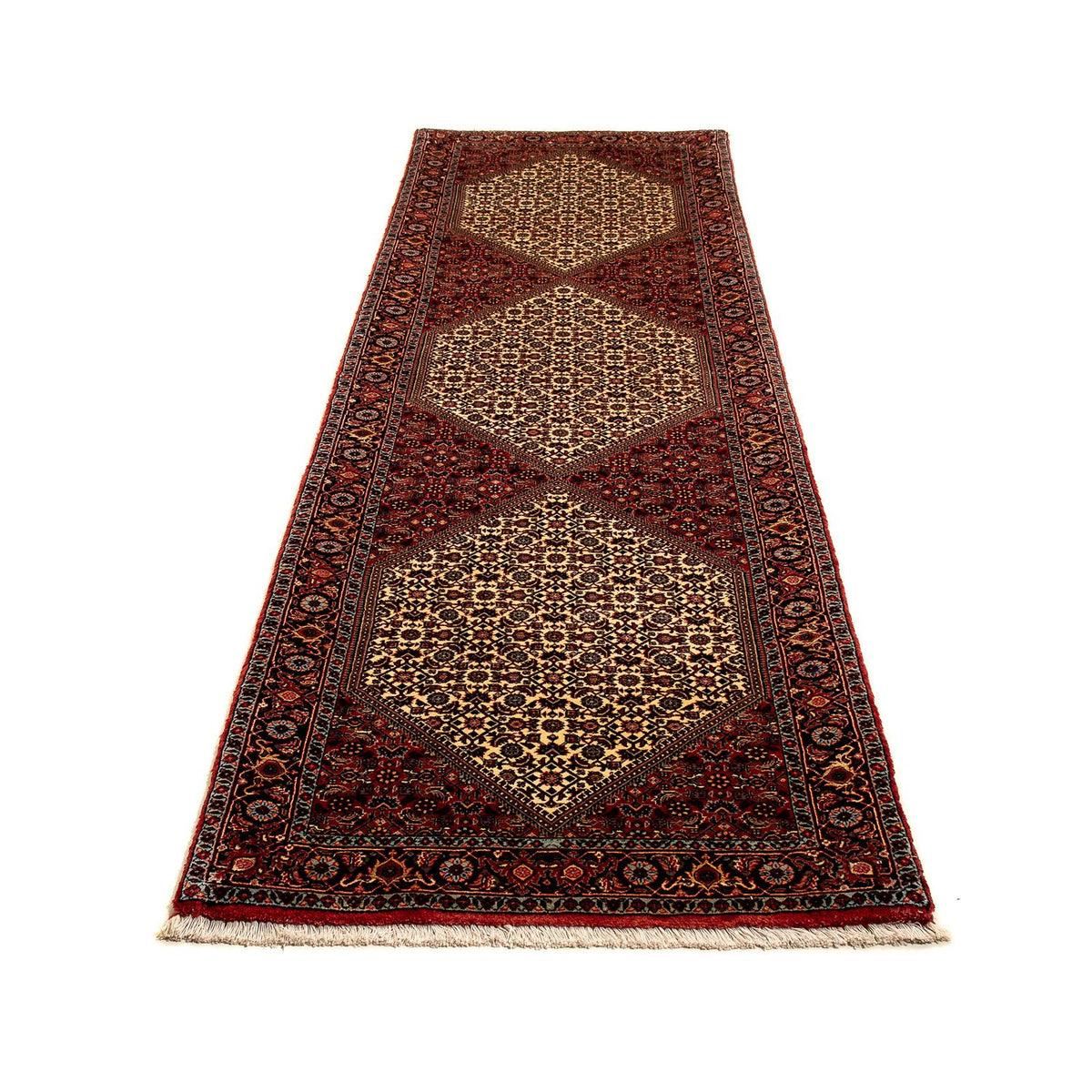Tapis de couloir Tapis persan - Bidjar - 300 x 84 cm - multicolore