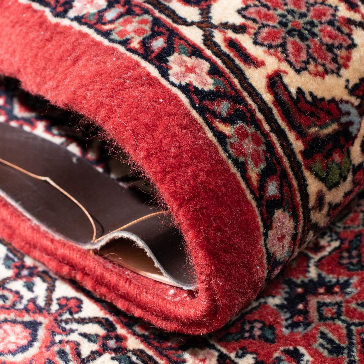 Tapis de couloir Tapis persan - Bidjar - 315 x 78 cm - rouge