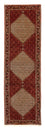 Tapis de couloir Tapis persan - Bidjar - 305 x 84 cm - rouge foncé