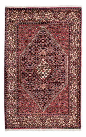 Tapis persan - Bidjar - 223 x 142 cm - rouge clair