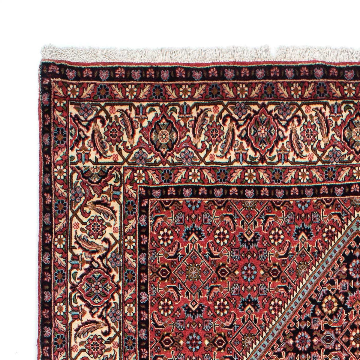 Tapis persan - Bidjar - 223 x 142 cm - rouge clair