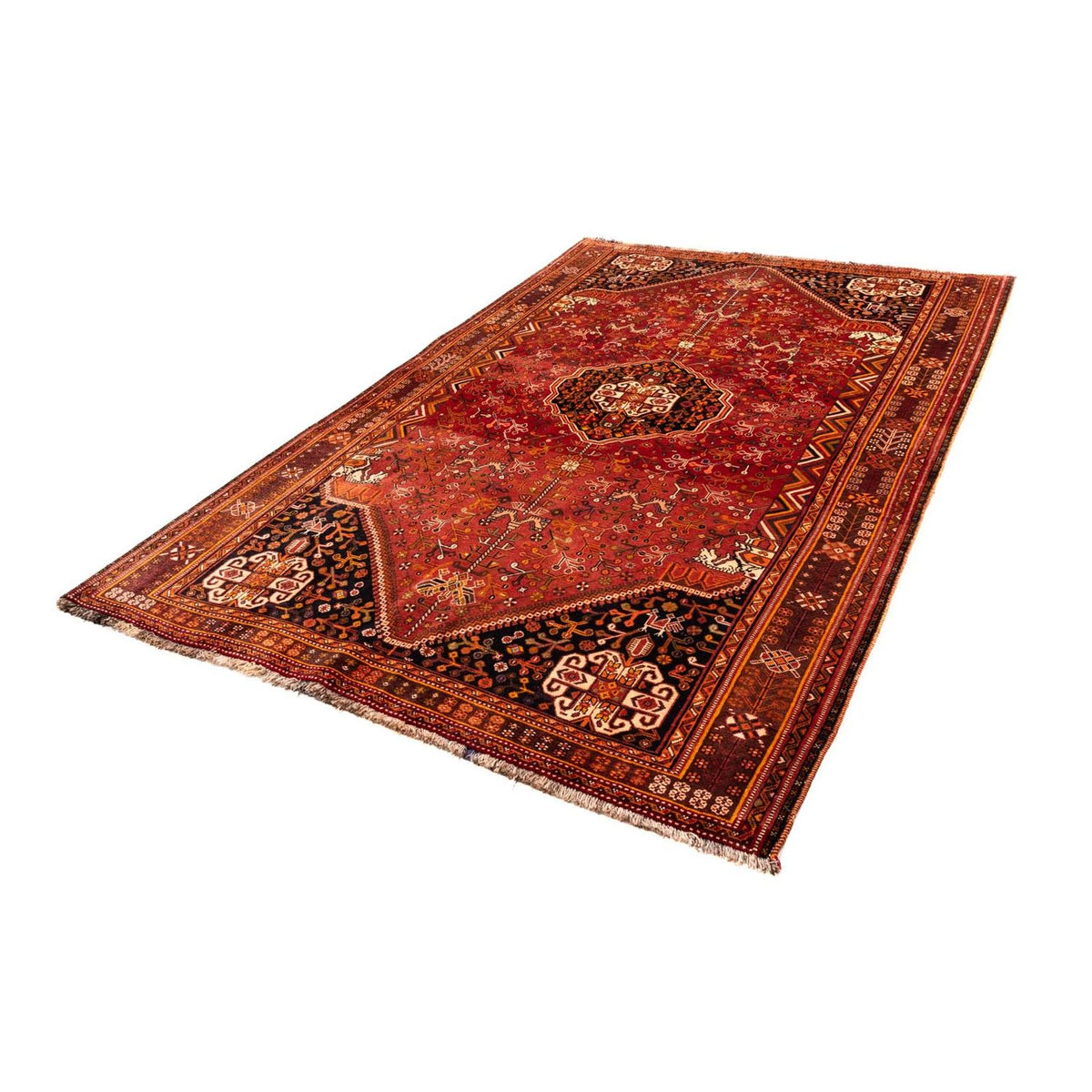 Tapis persan - Nomadic - 255 x 162 cm - rouge