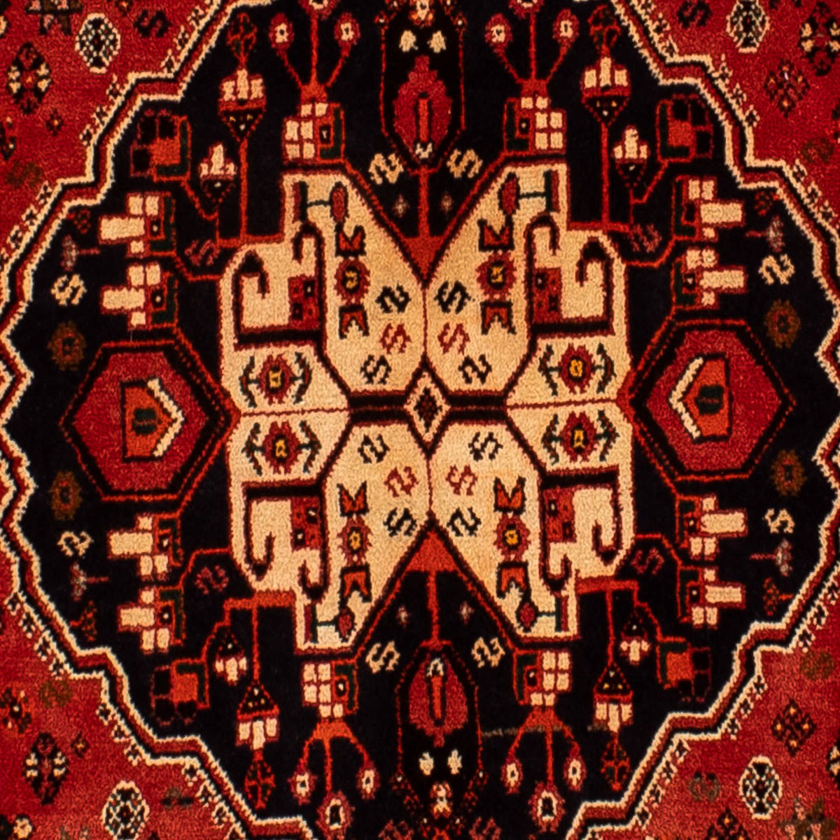 Tapis persan - Nomadic - 282 x 213 cm - rouge foncé