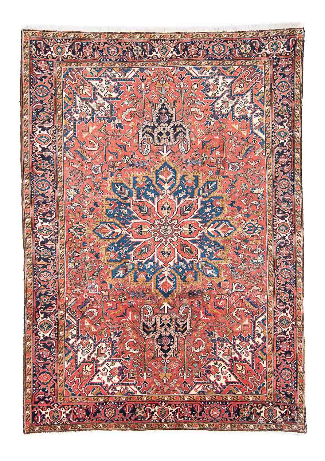 Tapis persan - Nomadic - 326 x 234 cm - rouge clair