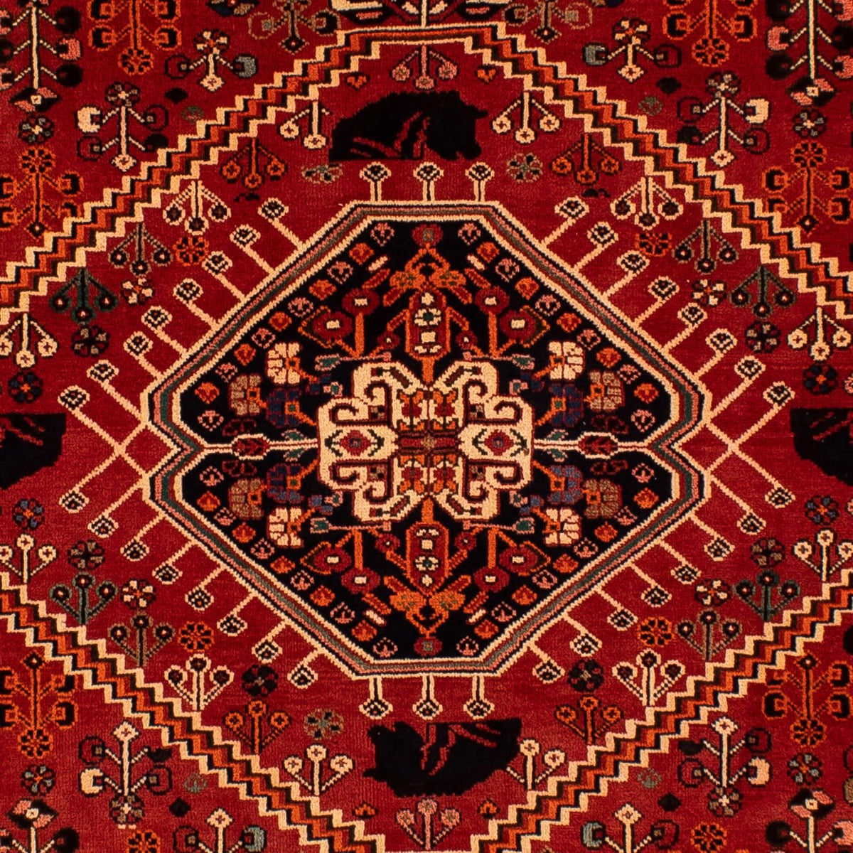 Tapis persan - Nomadic - 273 x 198 cm - rouge foncé