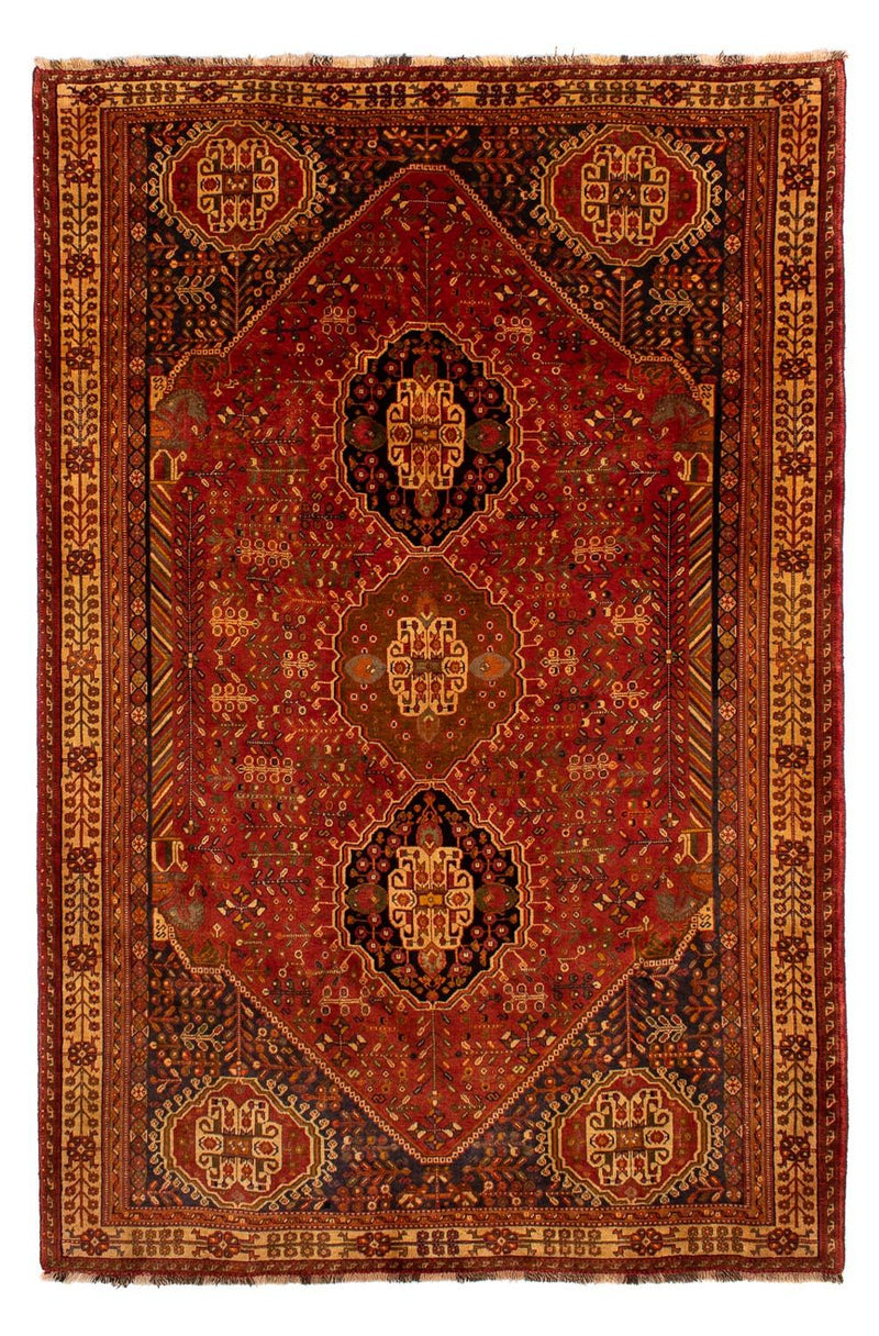 Tapis persan - Nomadic - 280 x 184 cm - rouge foncé