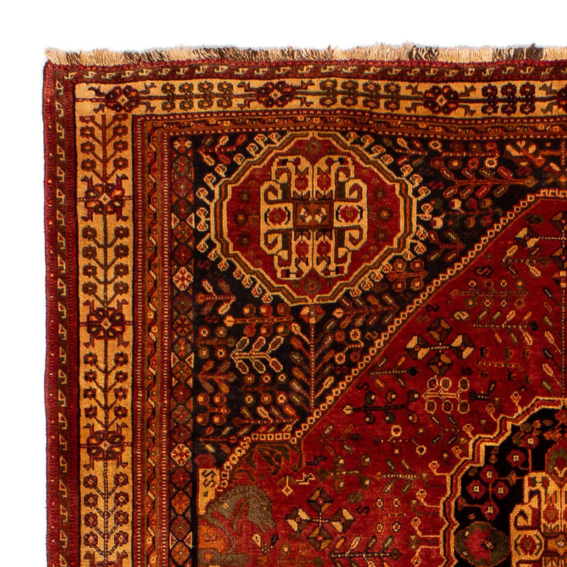 Tapis persan - Nomadic - 280 x 184 cm - rouge foncé