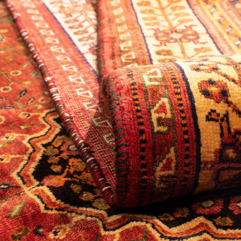 Tapis persan - Nomadic - 280 x 184 cm - rouge foncé