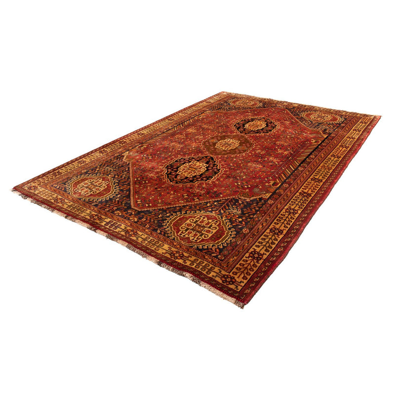 Tapis persan - Nomadic - 280 x 184 cm - rouge foncé