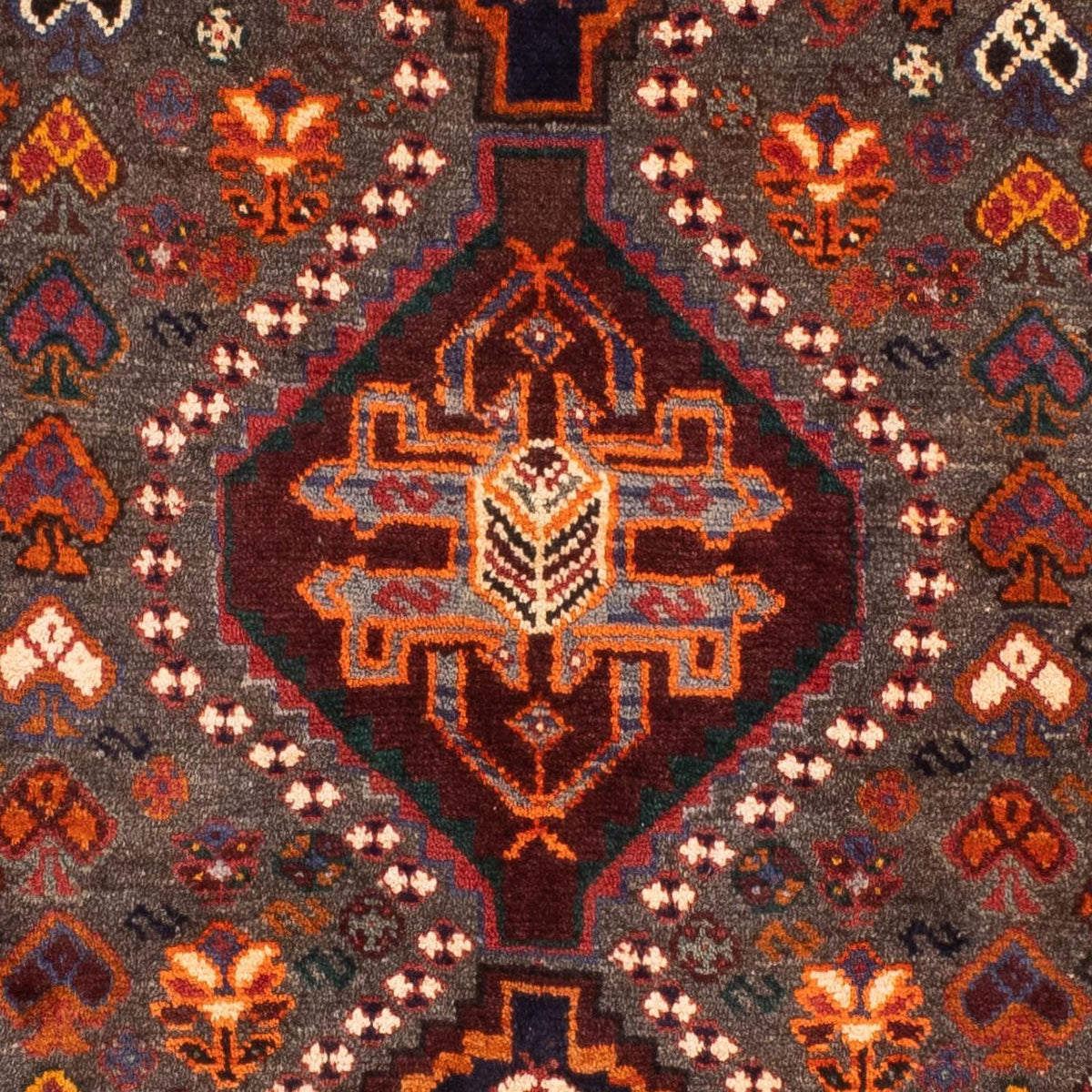 Tapis persan - Nomadic - 158 x 86 cm - marron foncé