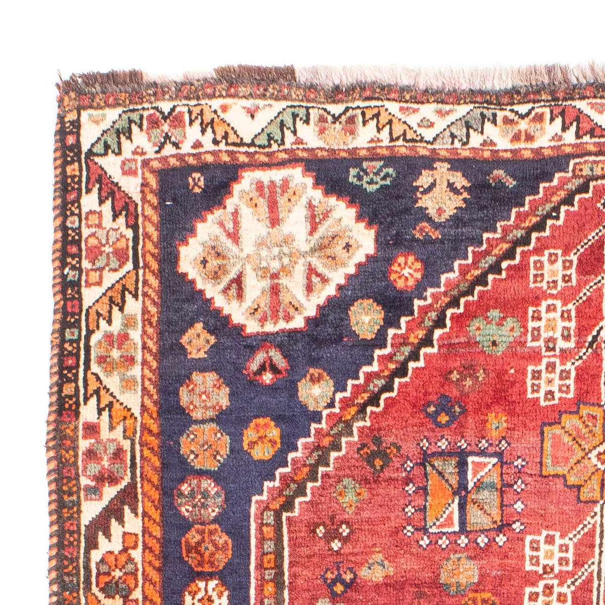 Tapis persan - Nomadic - 157 x 106 cm - rouge foncé