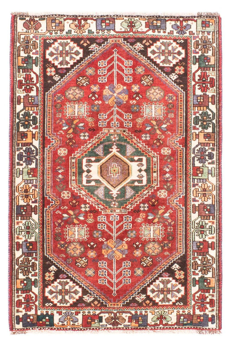 Tapis persan - Nomadic - 152 x 103 cm - rouge foncé