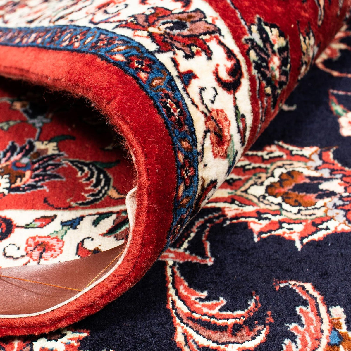 Tapis persan - Bidjar - 400 x 301 cm - bleu foncé